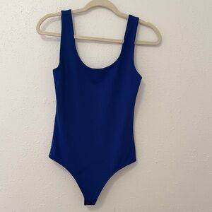 Express Royal Blue Body Contour Top